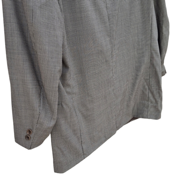 Canali Proposta Gray Houndstooth Dinner Jacket Made in Italy Men Size US 44R - Picture 6 of 13